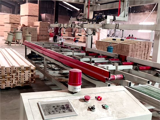H20 timber beam production line with automated handling system