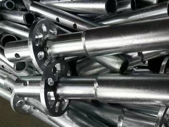 Galvanized steel prop accessories and shoring support tubes