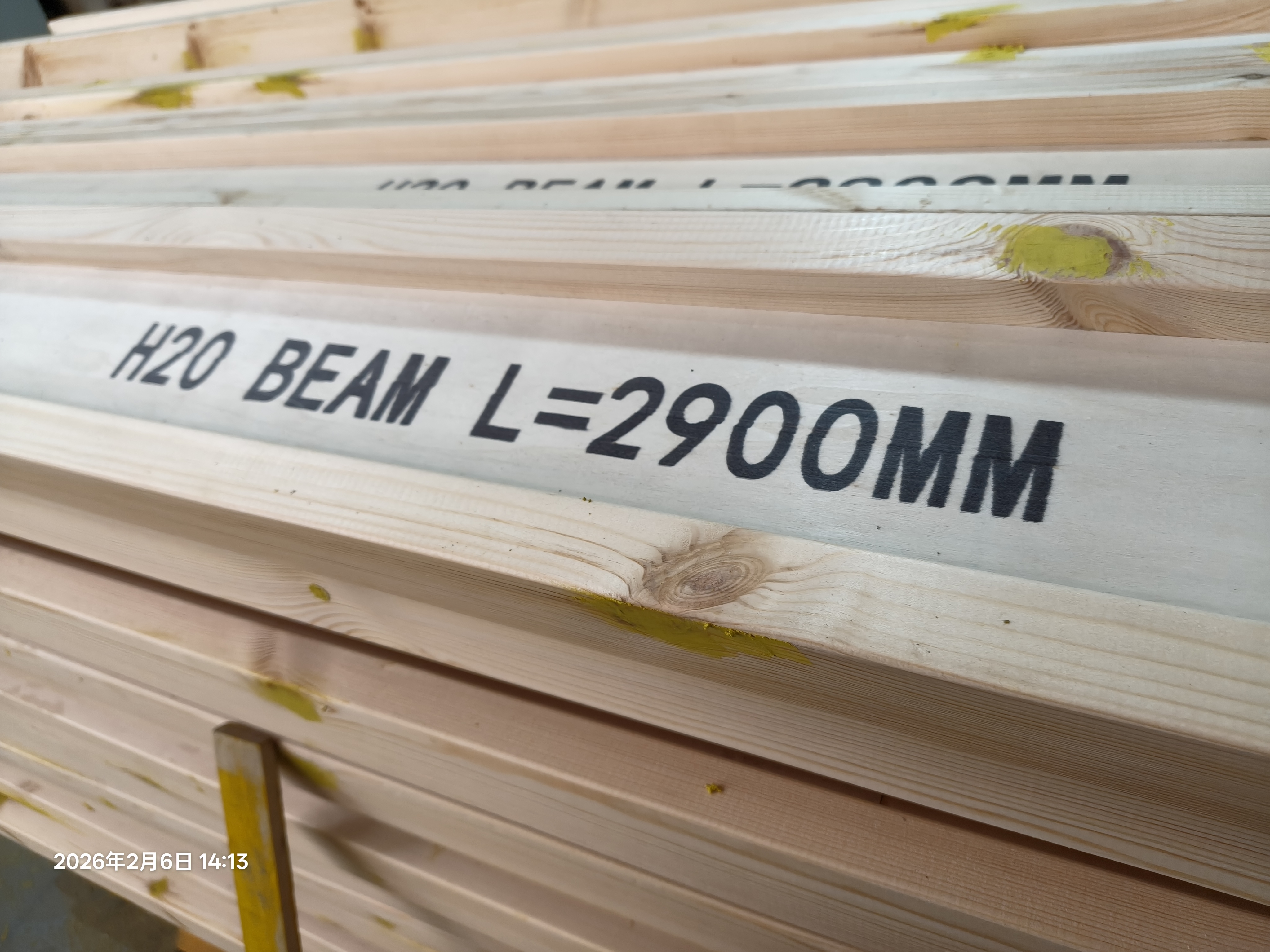H20 timber beams factory stock