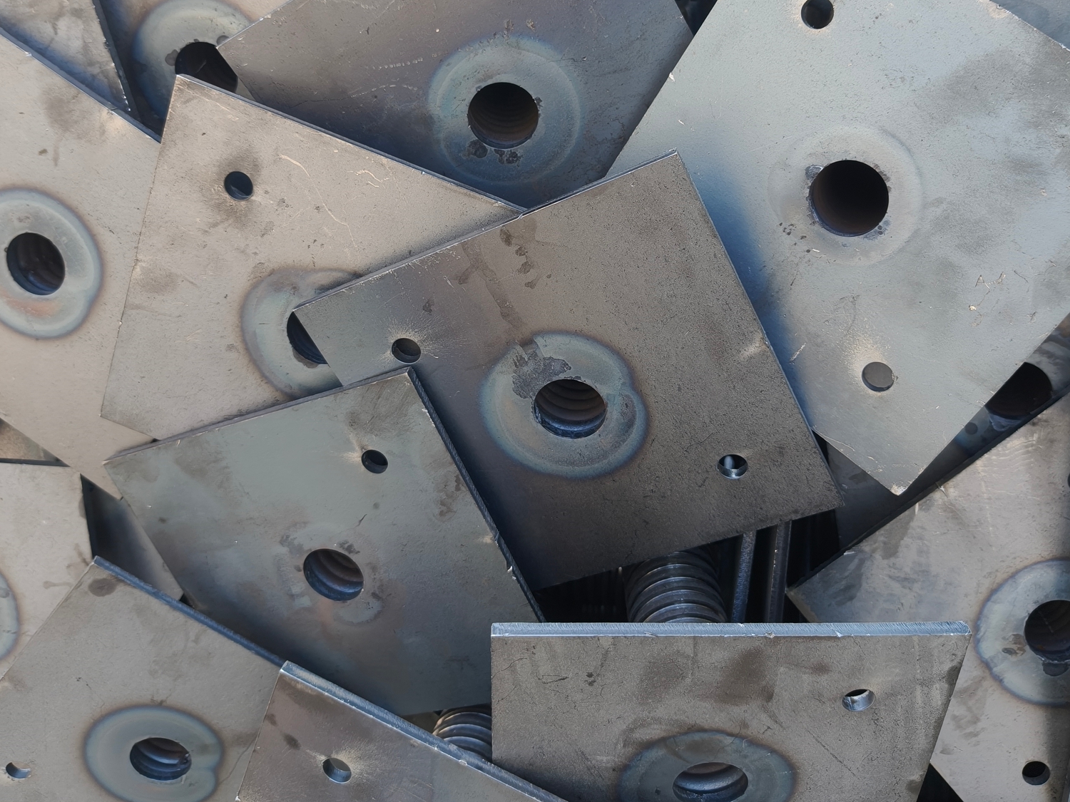 Scaffolding frame production