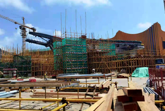 UPVC plastic formwork project site