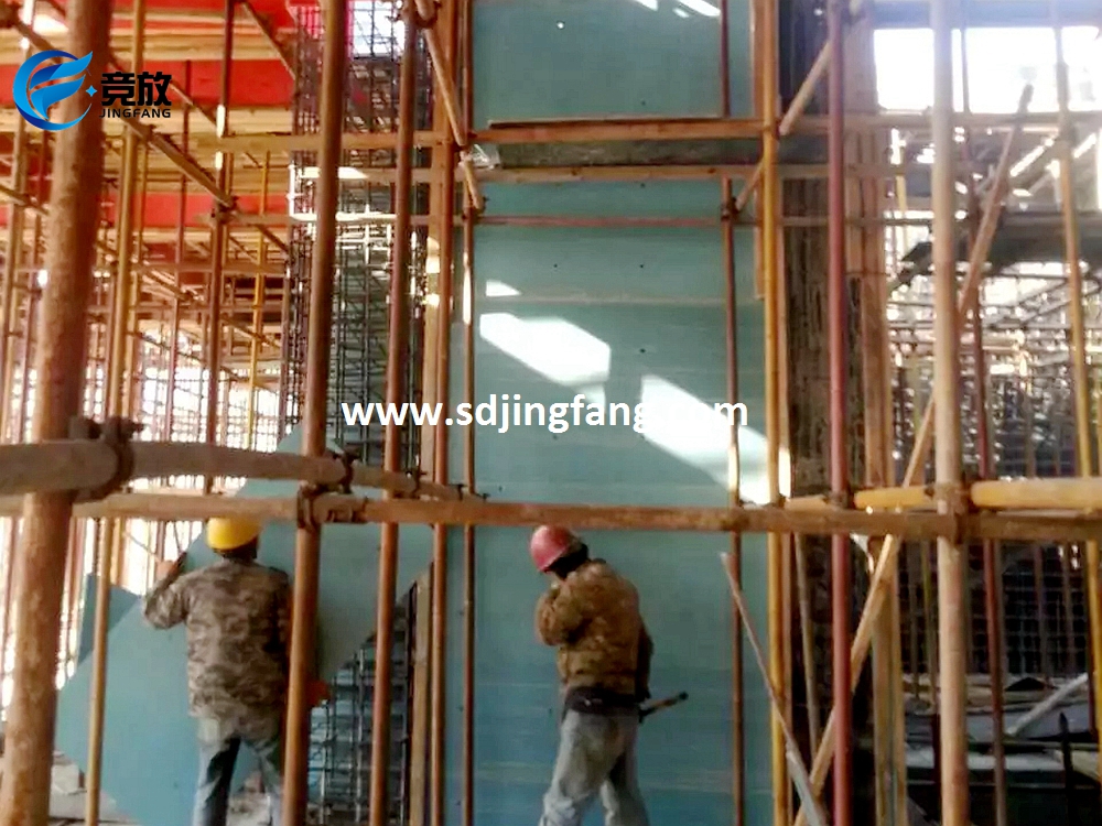 14mm PVC formwork for concrete in 55 floors residential building domestic project